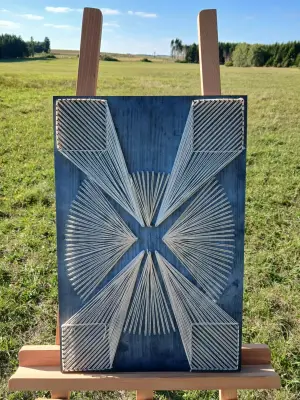 String Art střed světla